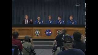 STS-135 Space Shuttle Atlantis Crew Post-landing Press Conference