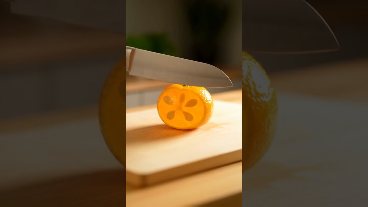 Satisfying Honey-Gel Fruit Slicing: Kiwi & Orange Macro ASMR 