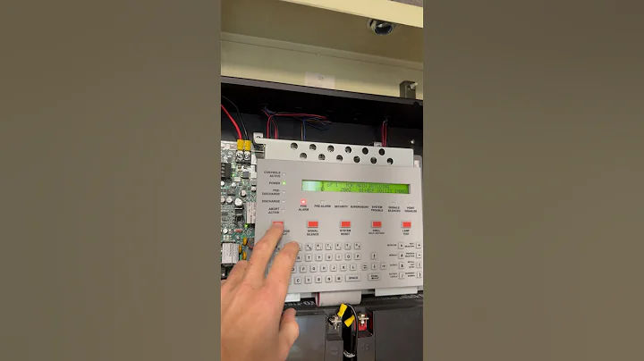 Silencing fire alarm Notifier NFS–320C #firealarm  #alarm