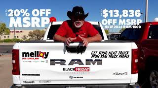 Black Friday Sales Event at Melloy Ram Los Lunas - Up to 20% Off on 2024 RAM 1500!