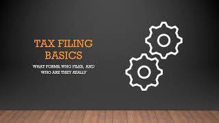 Tax Filing Basics
