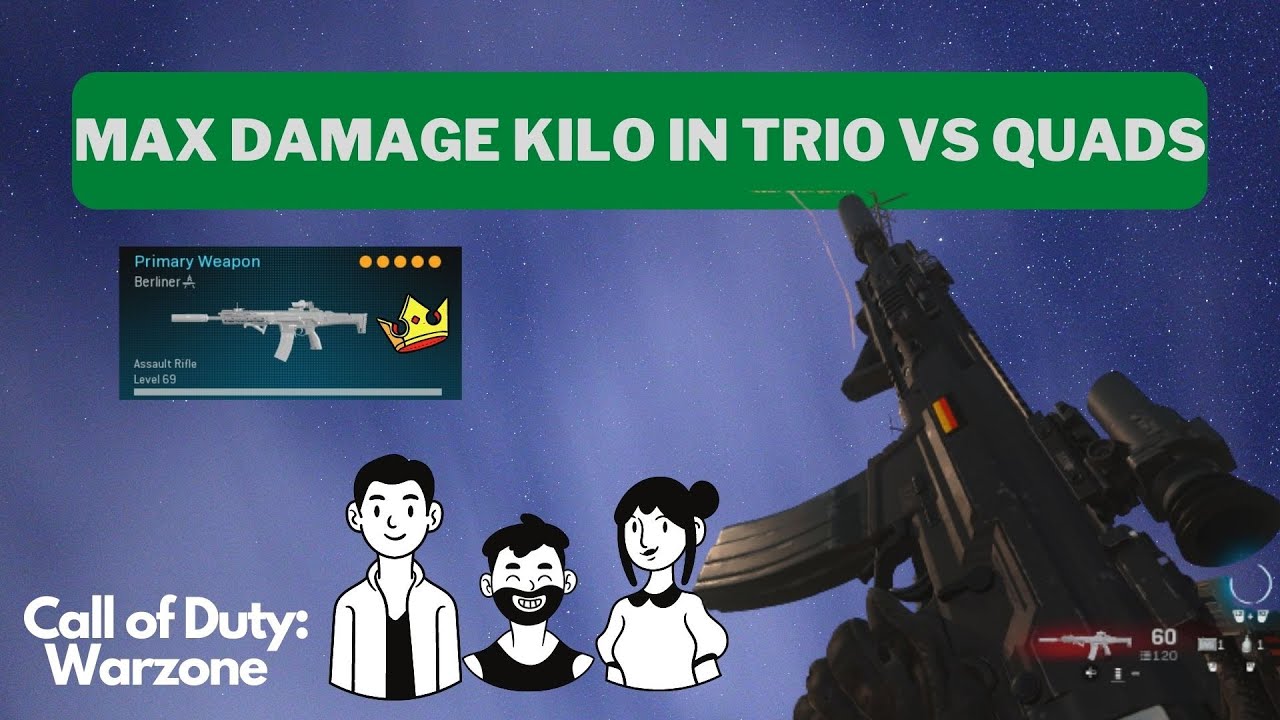 MAX DAMAGE KILO Class Setup in Warzone!! | Trio vs Quads HIGH KILLS (Best Class Setup)