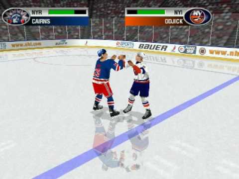 Cairns VS Odjick NHL 99 - YouTube
