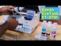 Unboxing the Epson EcoTank ET 3710 All-in-One Printer | Adding the ink for the very first time