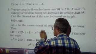 Beginning Algebra chapter 42 Part 4/4 Professor Feiner