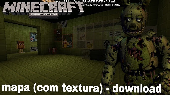 Fnaf 3 map (HD TEXTURES BY PEDRINO1799) (BEDROCK EDITION) Minecraft Map