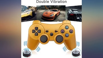 Vinonda PS3 Controller Wireless 2 Pack Double Vibration Remote Gamepad with 2 Charging Cab