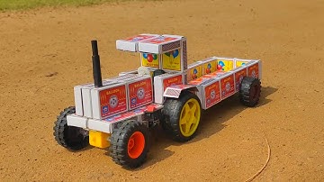 How to make Matchbox Tractor II DIY Tractor Trolley with DC motor II School Project@Ashton Creative