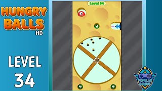 Hungry Ball Level 34: Gameplay Solution