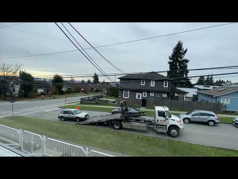 Timelapse - car towing in 1m30s