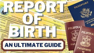 🔴 TRAVEL UPDATE: STEP BY STEP GUIDE ON HOW TO APPLY FOR THE REPORT OF BIRTH OF YOUR CHILD ABROAD