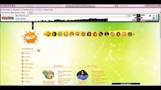 Browsing the Nickelodeon Website (2007-2009)