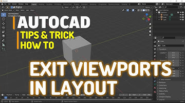 AutoCAD How To Exit Viewport In Layout