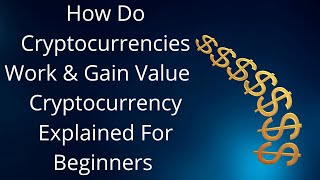 Crypto Exchanges: How Do Cryptocurrencies Work & Gain Value   Cryptocurrency Explained For Beginners