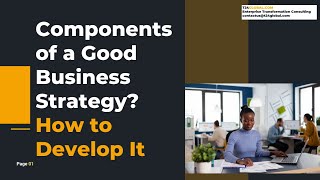 10- Components of a Good Business Strategy How to Develop It