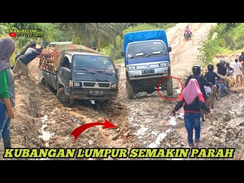 Situasi Terparah ⁉️ Driver Mitsubishi L300 Di Permalukan Suzuki Carry Di Tanjakan Lumpur