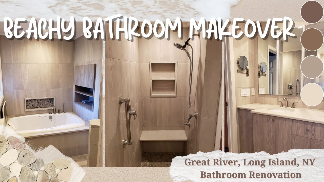 Long Island Beachy Inspired Bathroom Remodel