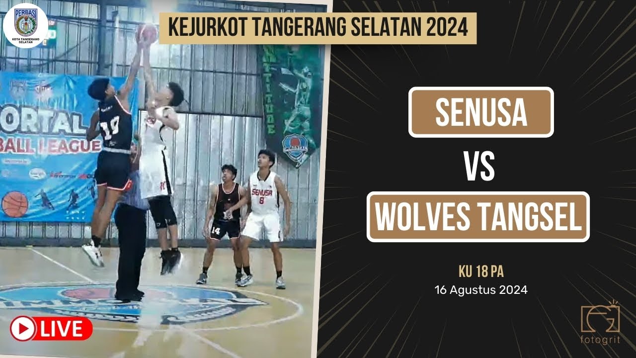 [KEJURKOT TANGSEL 2024] SENUSA VS WOLVES TANGSEL - KU 18 PUTRA - YouTube
