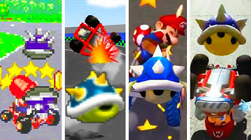 Evolution of Getting Bullied by Blue Shell in Mario Kart (1996-2025)