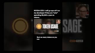 NVIDIA CEO: I will go ape sh*t if my dev only spends $5K on tokens