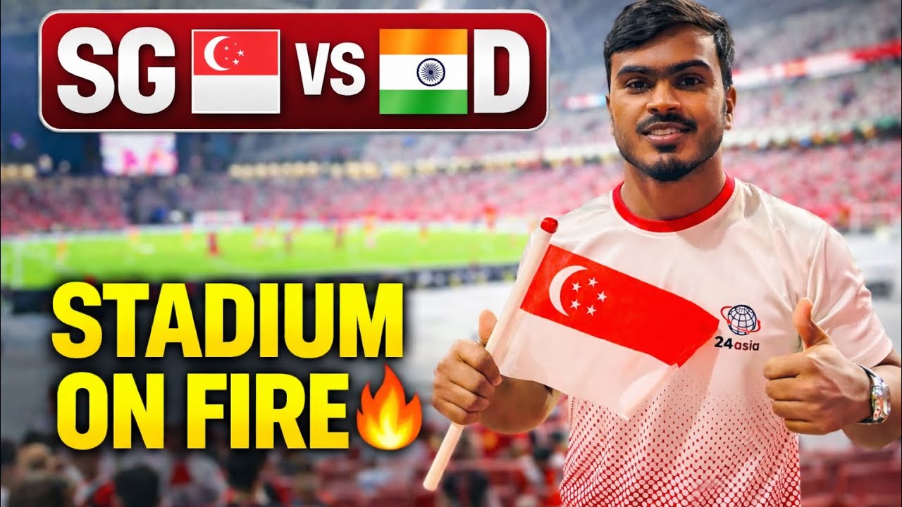 🇸🇬 Singapore vs India 🇮🇳 | Electric Stadium Atmosphere 🔥 | Full Match Vibes