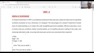 Web Programming Using PHP   Conditional Statements