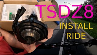 TONGSHENG TSDZ8 INSTALL, TEST RIDE, IMPRESSIONS.