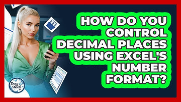 How Do You Control Decimal Places Using Excel