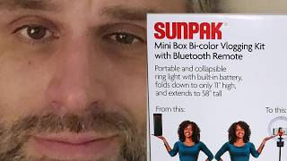 How to tighten or adjust the Sunpak Mini Box Bi-Color Vlogging Kit light/tripod so it isn't loose