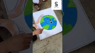 Earth day creativity #school #education #shorts