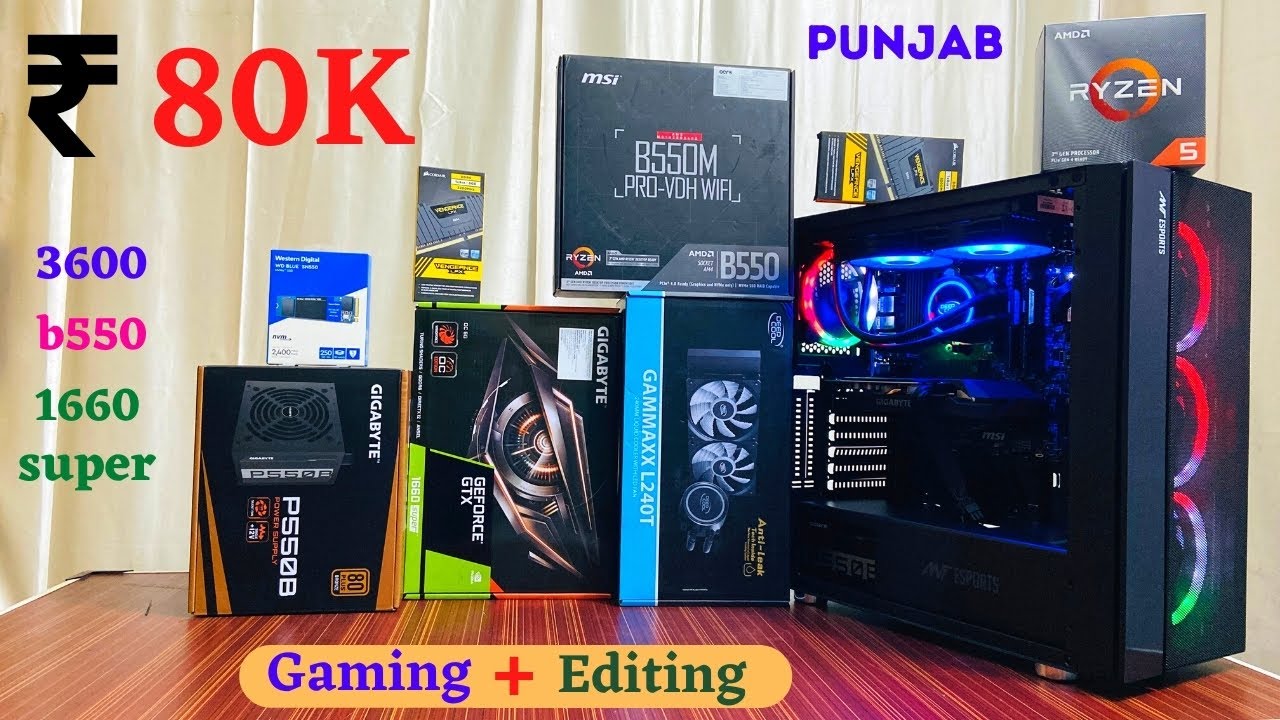 Rs 80 000 Gaming Pc 80k Gaming Pc 21 3600 1660 Super Mr Pc Wale Youtube