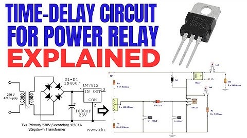 DIY: simple but reliable time delay relay circuit #diyelectronics