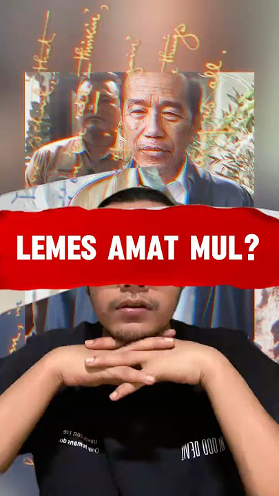 Lemes amat mul? #dialektika #dialectique #prabowo #gibran #jokowi #mulyono