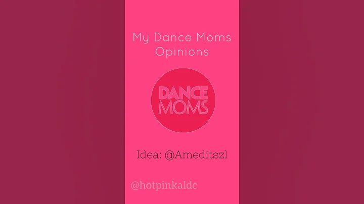 My Dance Moms opinions 🎀 || Part 2 soon?? || #dancemoms #aldc #edit #myopinions
