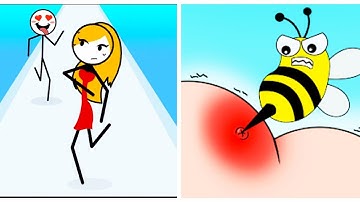 Satisfying ASMR Walkthrough Gameplay / Help Me Tricky Puzzle vs Run Go - Thief Puzzle