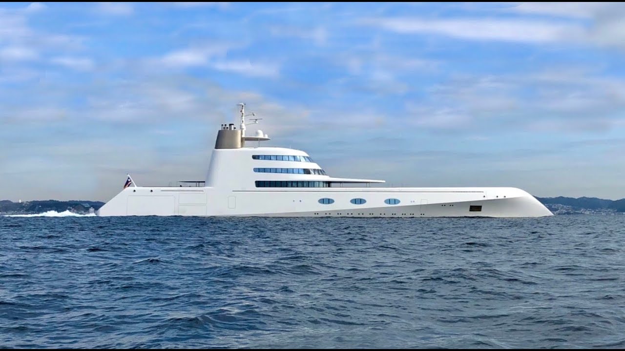 300億モーターヨットaと葉山沖並走 ロシアの大富豪所有motor Yacht A Youtube