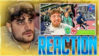 Eli reagiert auf ANTON´S XXL CL-STADIONVLOG🔥 Sporting vs. Frankfurt + Juve vs. PSG️⚽️
