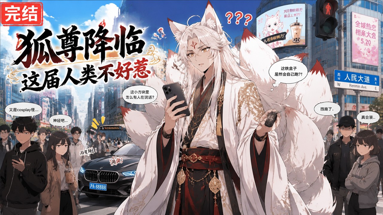 《狐尊降臨！這屆人類不好惹》🌸千年狐尊重臨人間，卻發現這屆人類個個都不好惹！法術、謀略——他用萬年修為在這群人類面前竟然不夠看？到底誰才是真正的獵人！#漫劇 #禾茶漫劇 #男頻 #都市 #玄幻 #搞笑