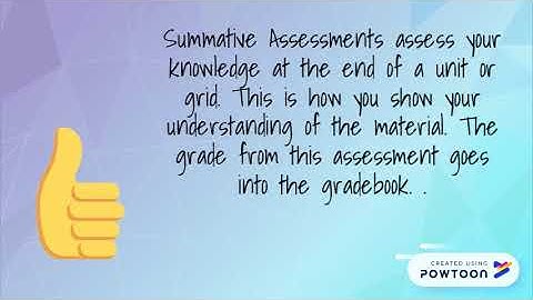 Formative v.s Summative Assessments