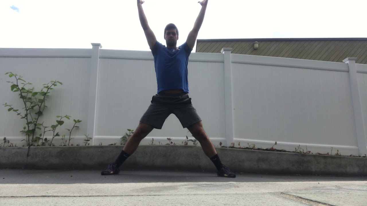 Lateral lunge + B/L OH reach and rotate - YouTube