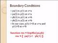 Matlab: Solving Boundary Value Problems