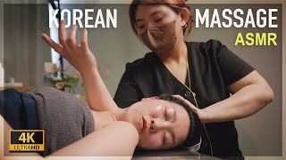 ASMR / 😪 Korean style head massage and facial treatment for deep sleep
