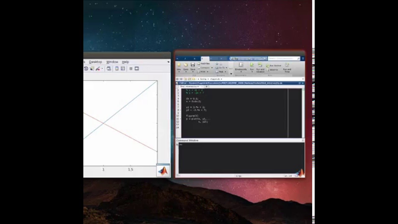 How To Find The Intercept Of Two Lines In Matlab