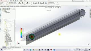 flow through pipe solidworks simulation
