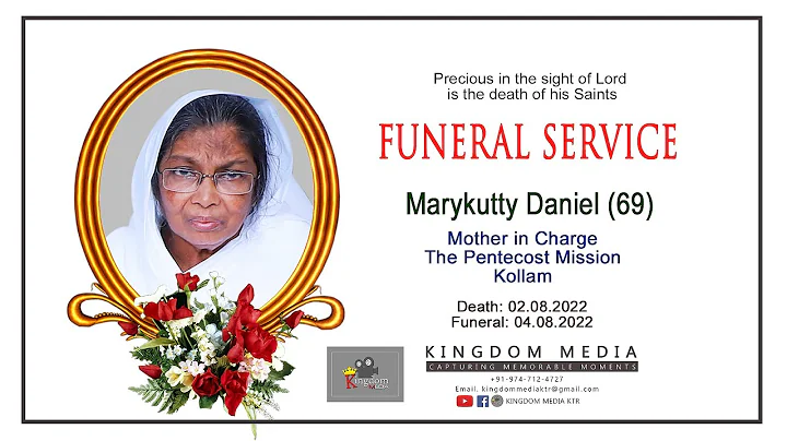 Funeral Service | Marykutty Daniel | TPM Kollm | K...