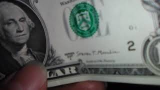 $1 Dollar Bill (Series 2017 A)* [Steven T Mnuchin]™✓