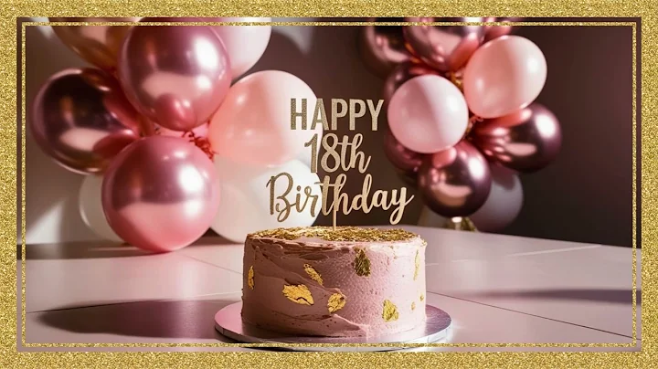 Happy 18th Birthday - TV Art - Wallpaper - Screensaver - Frame Art