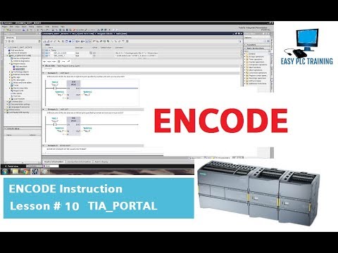 Lesson #10 ENCODE Instruction TIA PORTAL