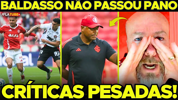 😤 BALDASSO WAS REALISTIC! "INTERNACIONAL played a POOR match!" 😬 It was a POOR performance