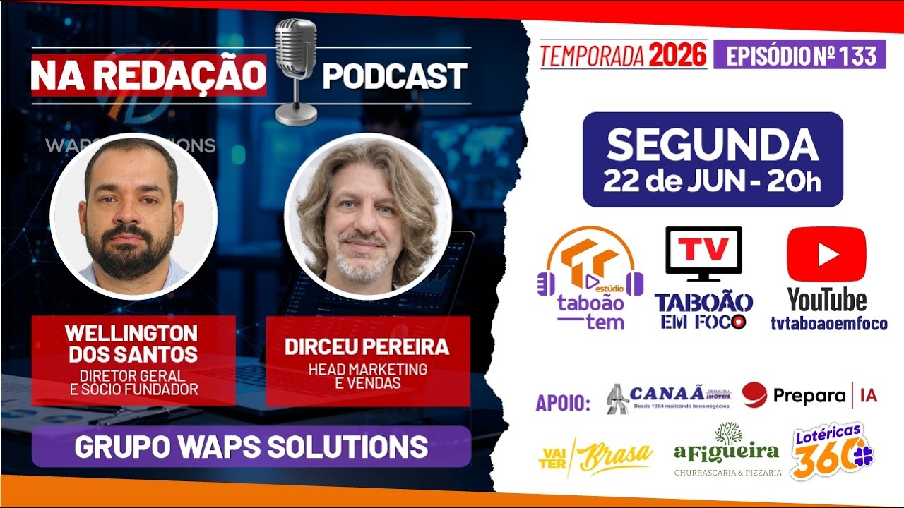 Wellington dos Santos e Dirceu Pereira | Waps Solutions | Na Redação Podcast #133